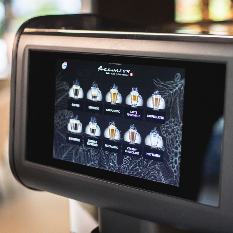 Aequator Panama coffee machine screen from Uk supplier Panama Coffee
